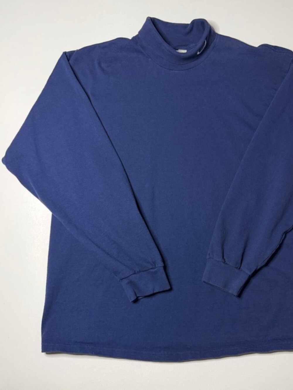 Vintage 90s Nike Mock Neck Swoosh Shirt Long Sleeve Men’s Size XL